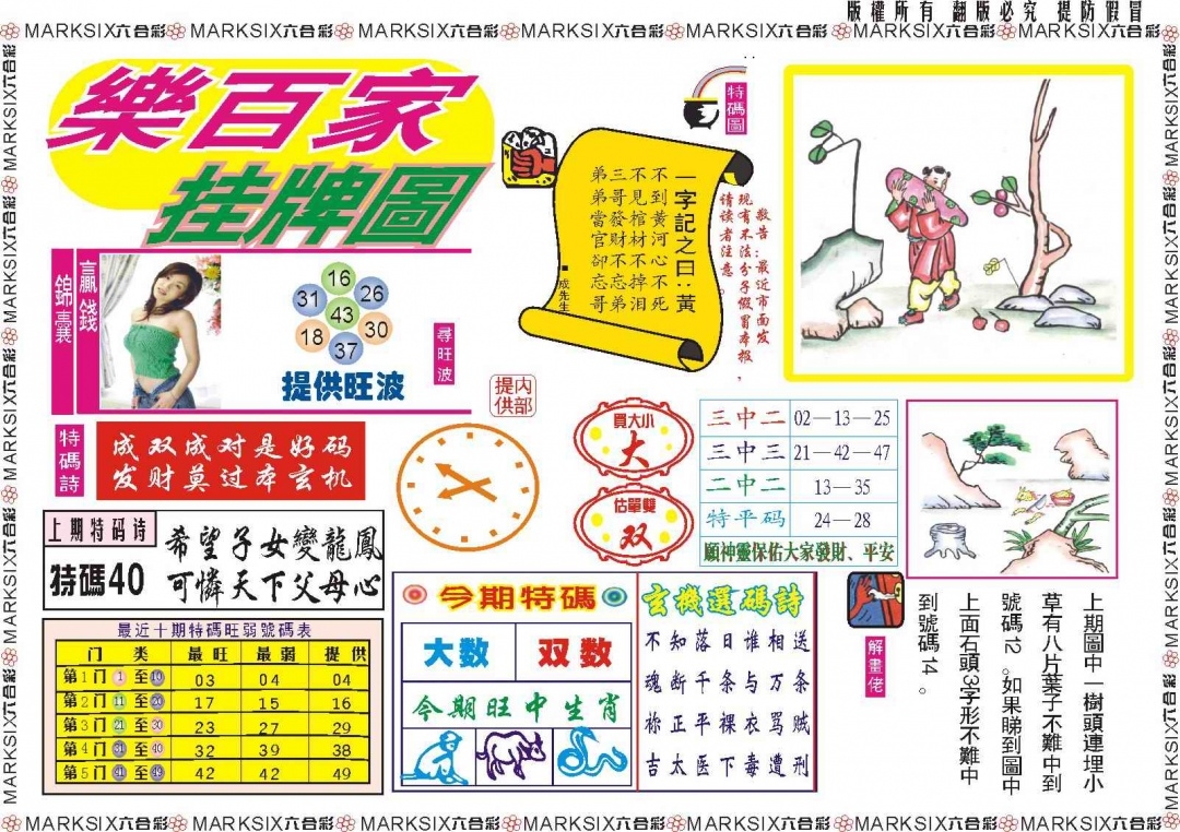 图片如未更新，可能正在上传中，或者开奖日再来看看，不便之处请谅解！